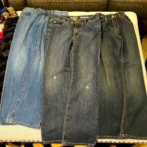 3 pairs of size 8 JEANS  BOYS